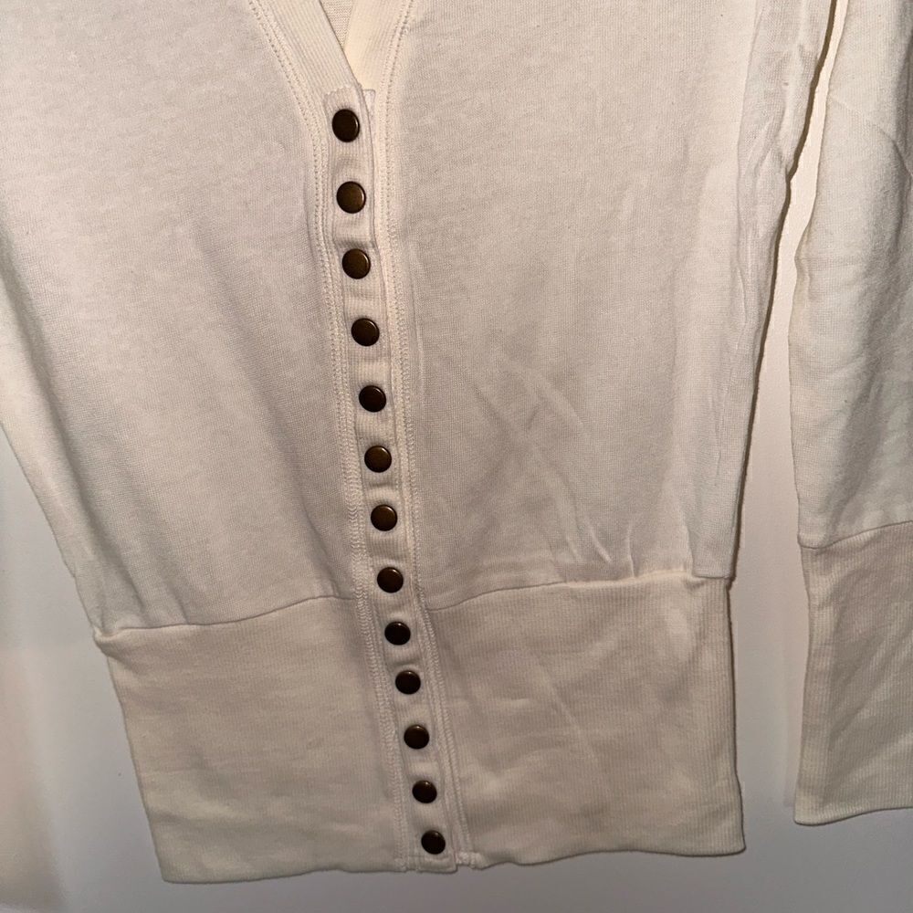 Ivory Button Cardigan - Picture 5 of 7